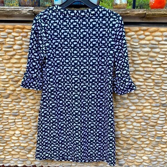 ARYEH Black & White Patterned Stretchy Dress. Size Small.  Excellent Condition. - Picture 2 of 4